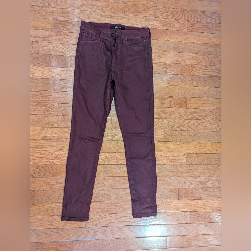 Joe's Jeans Burgundy Skinny Jeans